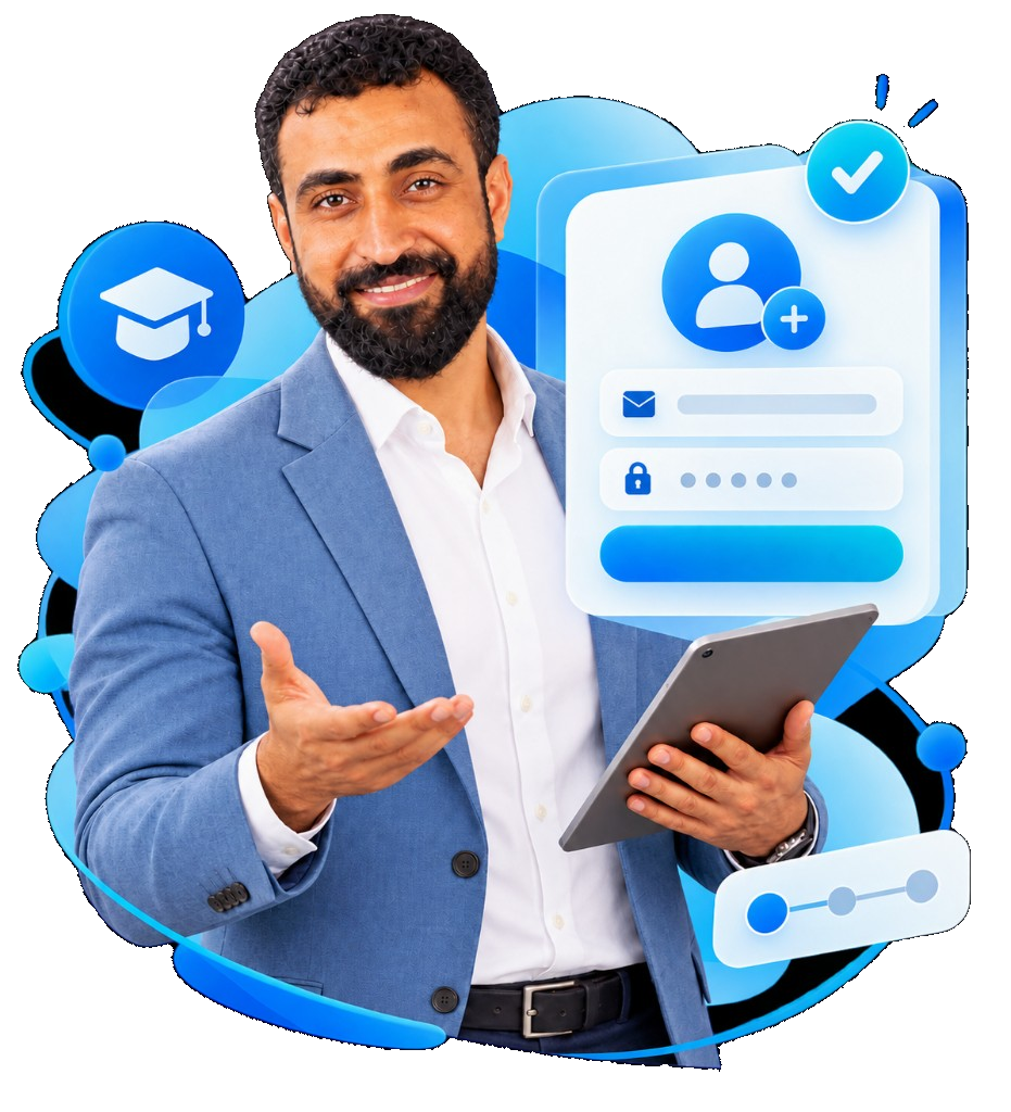 إنشاء حساب على منصة المغازي